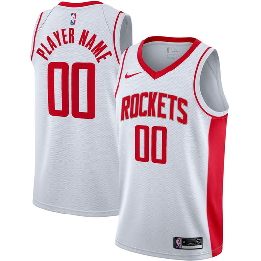 Houston Rockets Nike 2020/21 Swingman Custom Jersey - Association Edition - White Official NBA Team Apparel Basketball Fan Gear