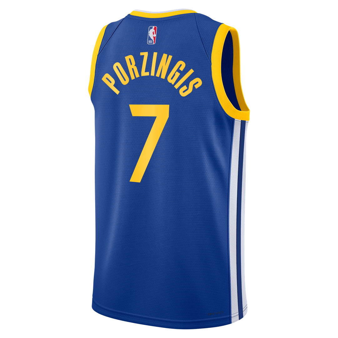 Kristaps Porziņģis Golden State Warriors Nike Unisex Swingman Jersey - Icon Edition - Royal Official NBA Team Apparel Basketball Fan Gear