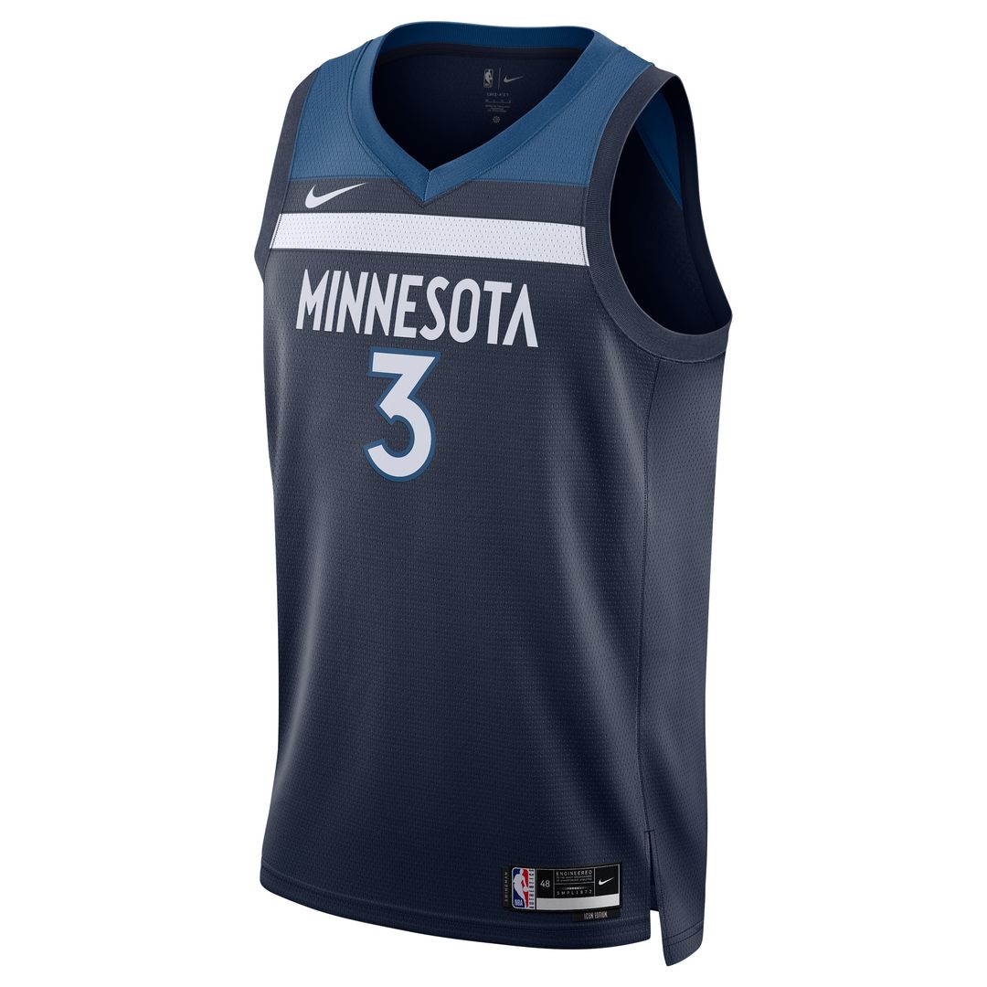 Jaden McDaniels Minnesota Timberwolves Nike Unisex Swingman Player Jersey - Icon Edition - Navy Official NBA Team Apparel Basketball Fan Gear