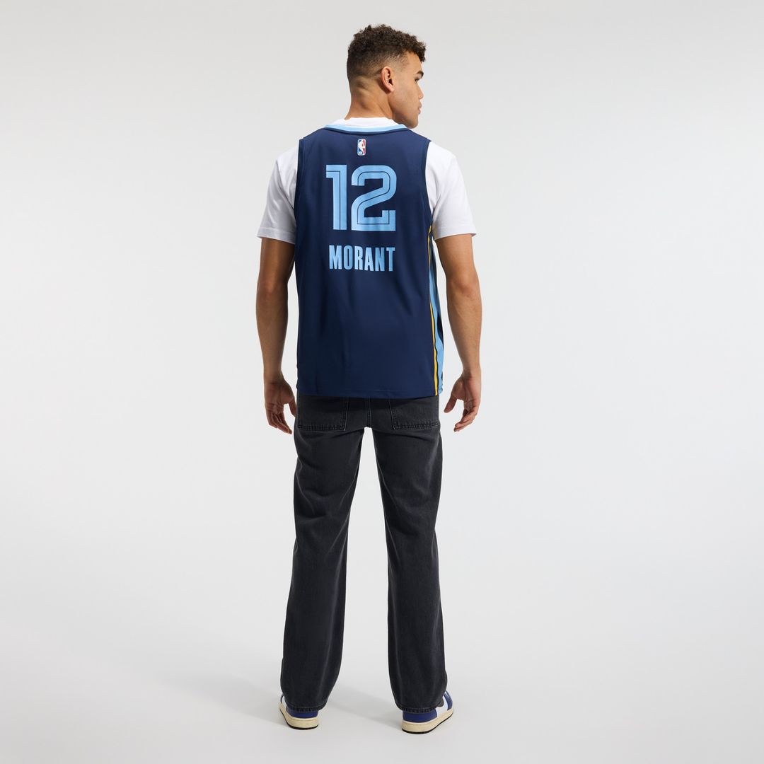 Ja Morant Memphis Grizzlies Fanatics Fast Break Replica Player Jersey - Icon Edition - Navy Official NBA Team Apparel Basketball Fan Gear