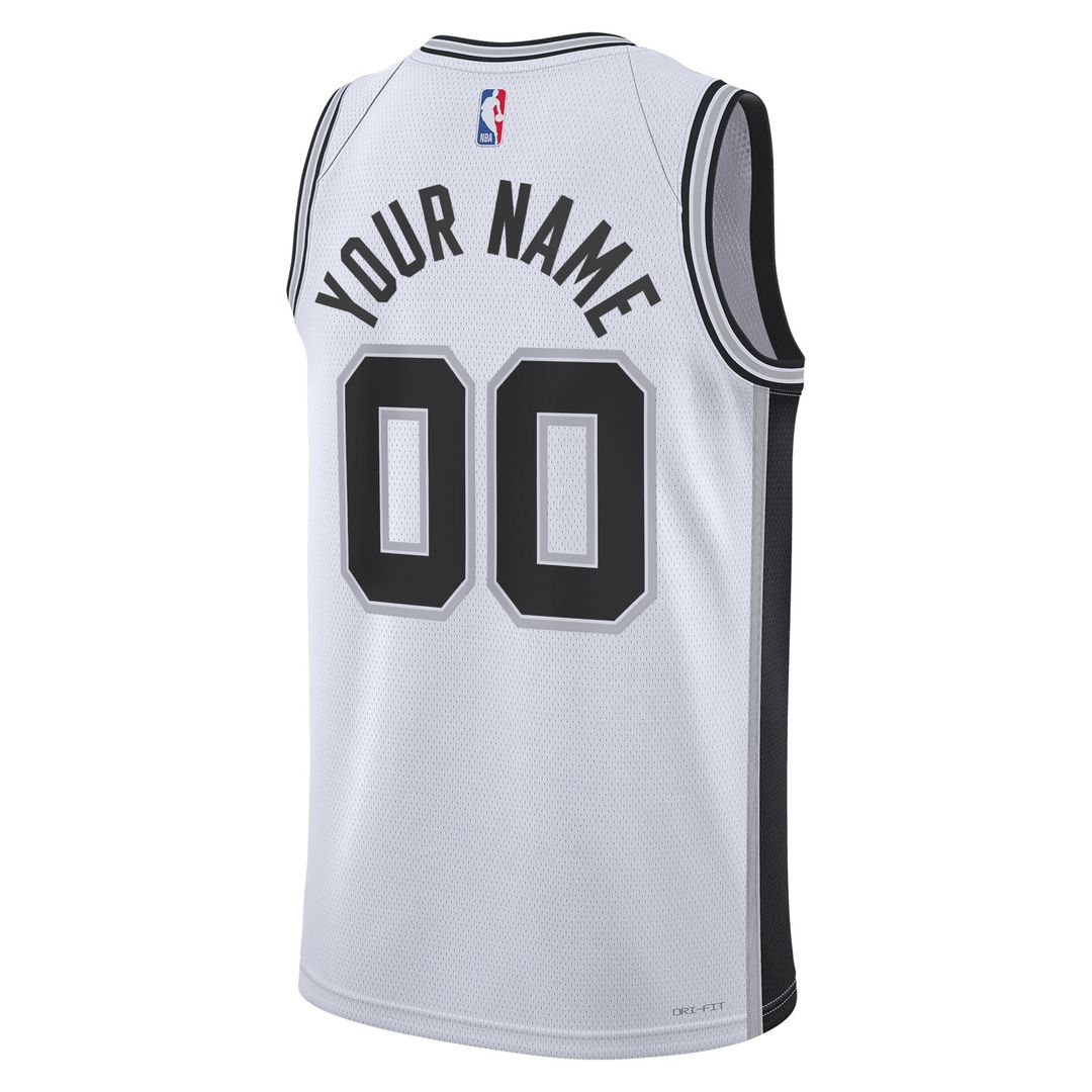 San Antonio Spurs Nike Unisex Swingman Custom Jersey White - Association Edition Official NBA Team Apparel Basketball Fan Gear