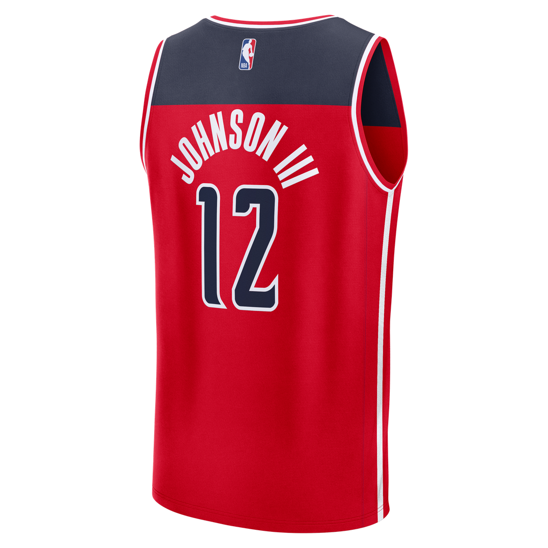 Tre Johnson III Washington Wizards Fanatics Fast Break Replica Jersey - Icon Edition - Red Official NBA Team Apparel Basketball Fan Gear