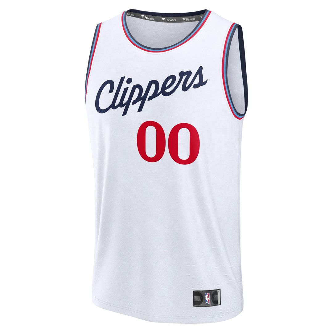 LA Clippers Fanatics Youth Fast Break Custom Replica Jersey - Navy - Icon Edition Official NBA Team Apparel Basketball Fan Gear