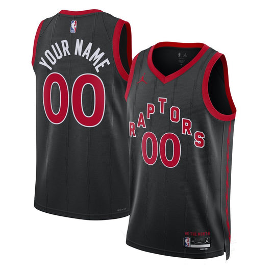 Toronto Raptors Jordan Brand Unisex 2022/23 Swingman Custom Jersey - Statement Edition - Black Official NBA Team Apparel Basketball Fan Gear