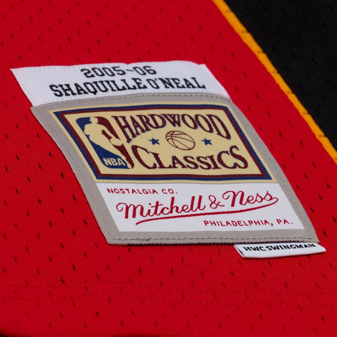 Shaquille O'Neal Miami Heat Mitchell & Ness 2005-06 Swingman Jersey - Red Official NBA Team Apparel Basketball Fan Gear