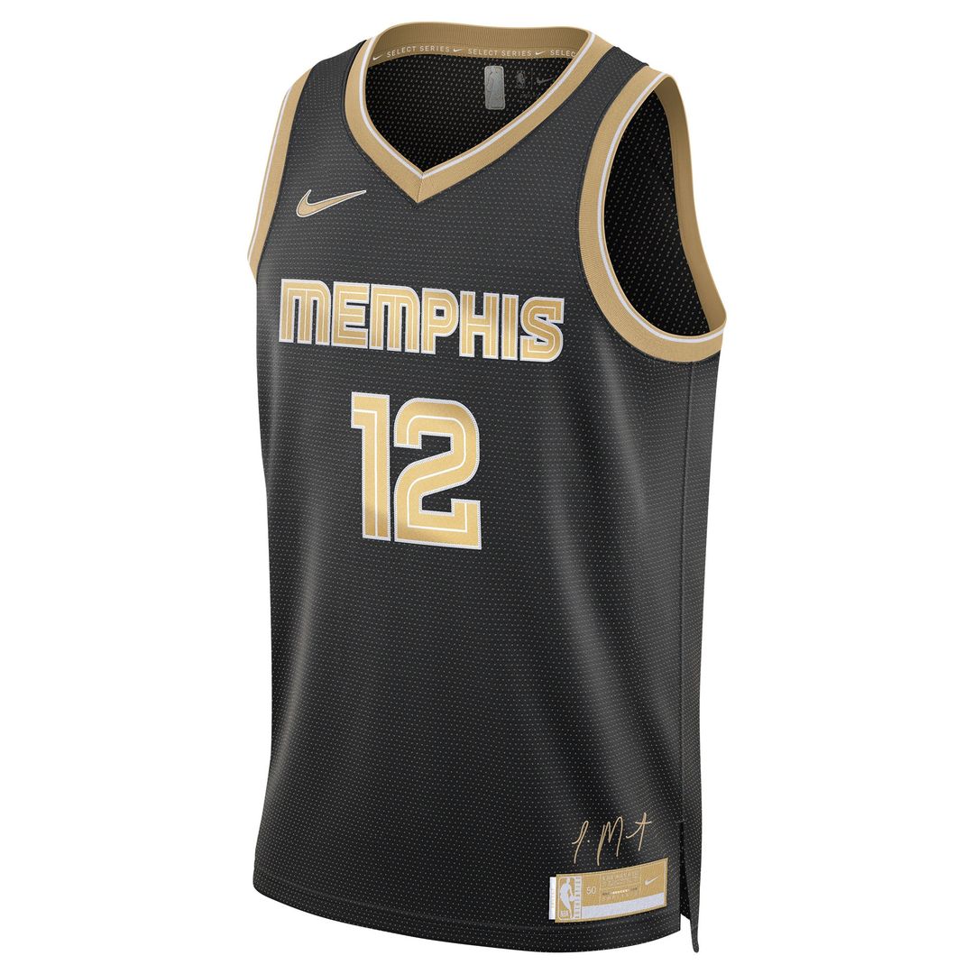 Ja Morant Memphis Grizzlies Nike Unisex Select Series Swingman Jersey – Black Official NBA Team Apparel Basketball Fan Gear