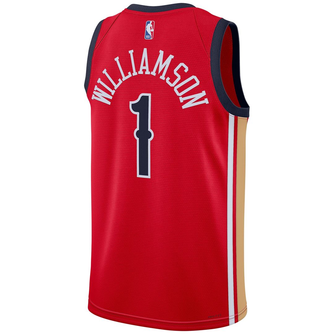Zion Williamson New Orleans Pelicans Jordan Brand Unisex Swingman Jersey - Statement Edition - Red Official NBA Team Apparel Basketball Fan Gear