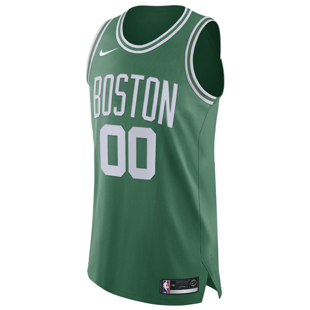 Boston Celtics Nike 2020/21 Authentic Custom Jersey Green - Icon Edition Official NBA Team Apparel Basketball Fan Gear