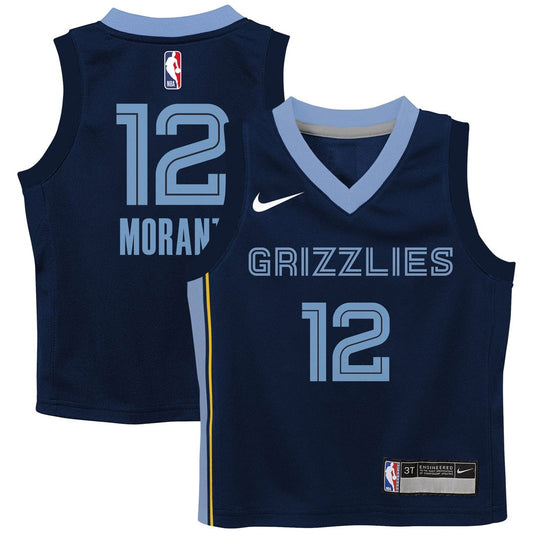 Ja Morant Memphis Grizzlies Nike Toddler Swingman Player Jersey - Icon Edition - Navy Official NBA Team Apparel Basketball Fan Gear