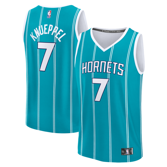 Kon Knueppel Charlotte Hornets Fanatics 2025 NBA Draft First Round Pick Fast Break Replica Jersey - Icon Edition - Teal Official NBA Team Apparel Bask