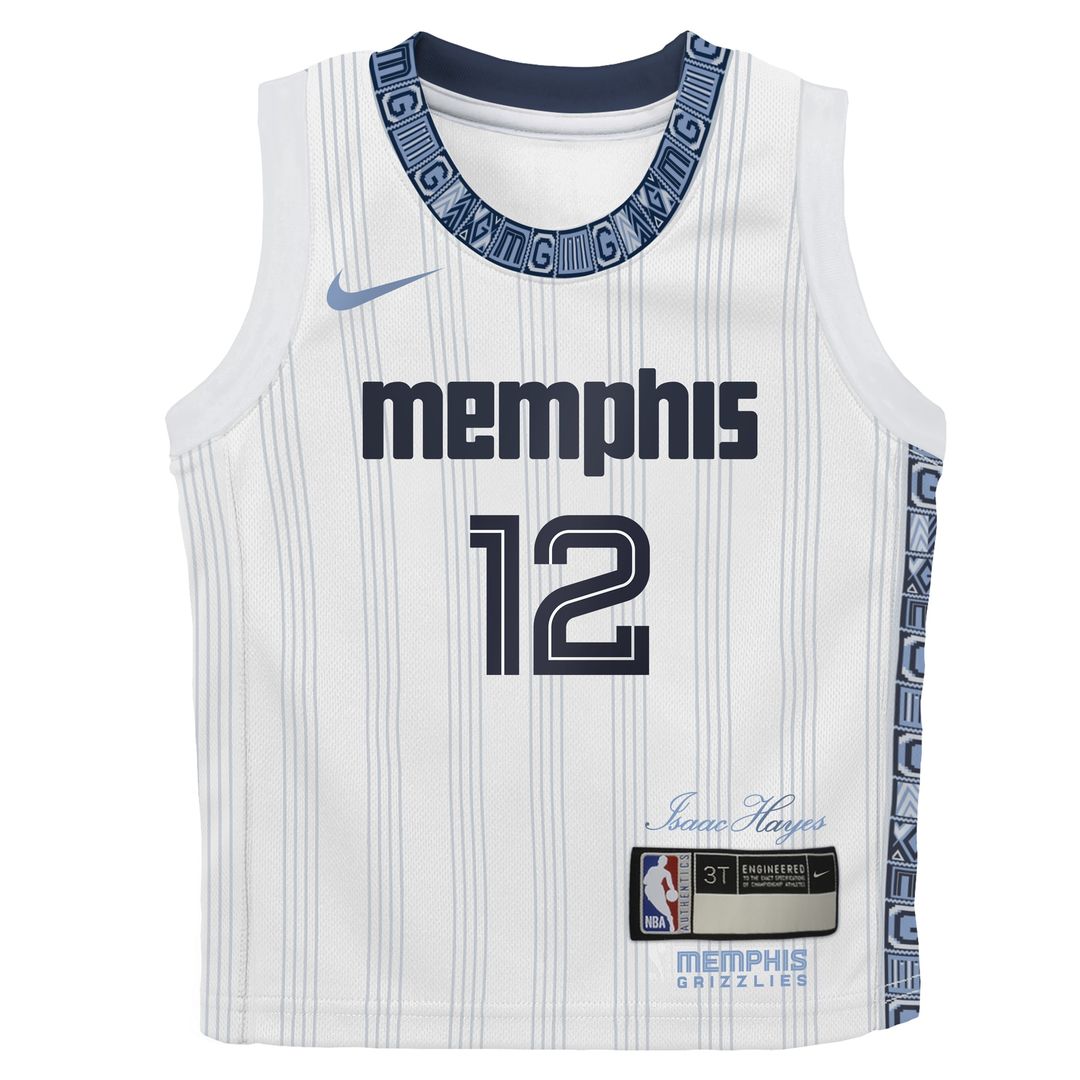 Ja Morant Memphis Grizzlies Nike Infant 2025/26 City Edition Swingman Jersey - White Official NBA Team Apparel Basketball Fan Gear