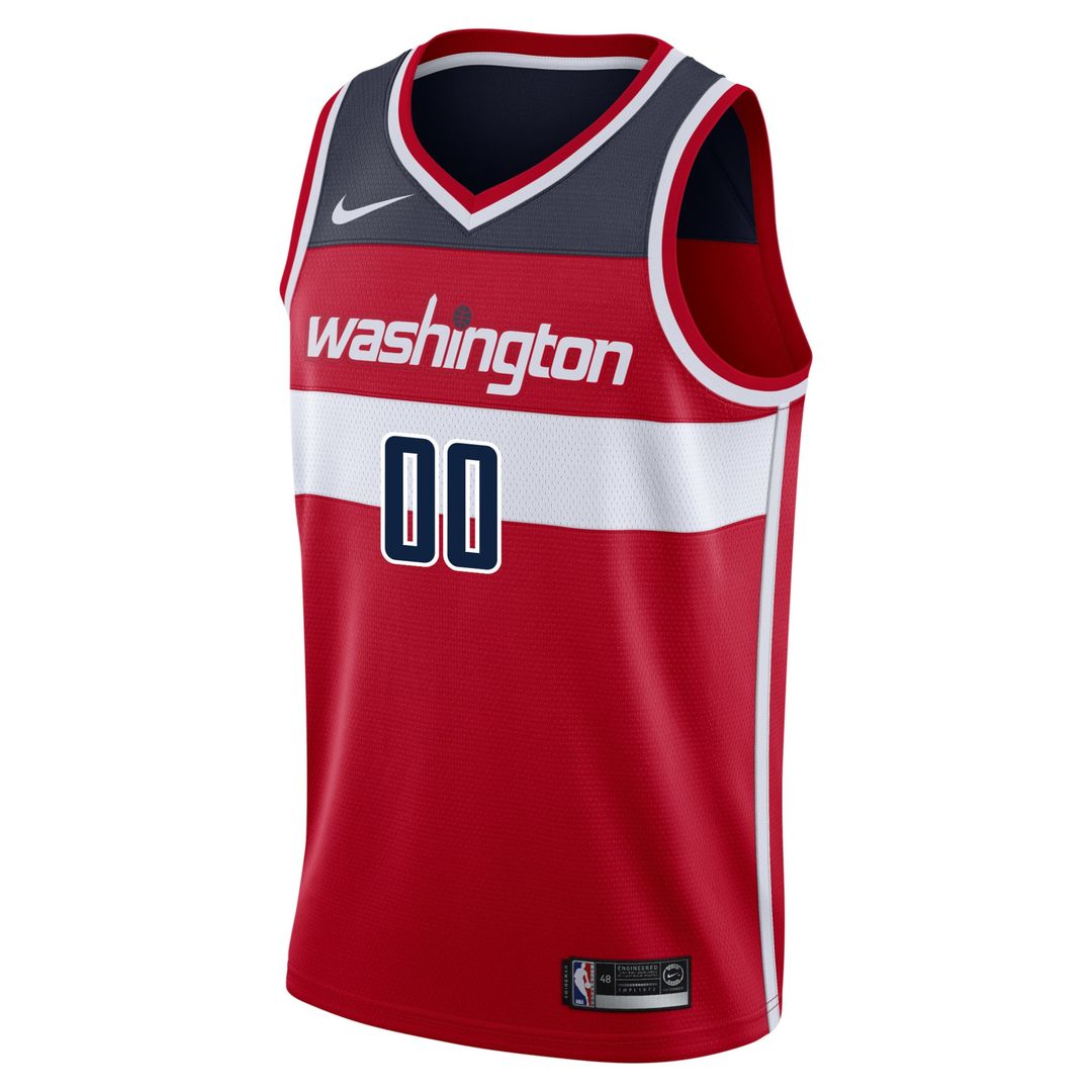 Washington Wizards Nike Swingman Custom Jersey Red - Icon Edition Official NBA Team Apparel Basketball Fan Gear