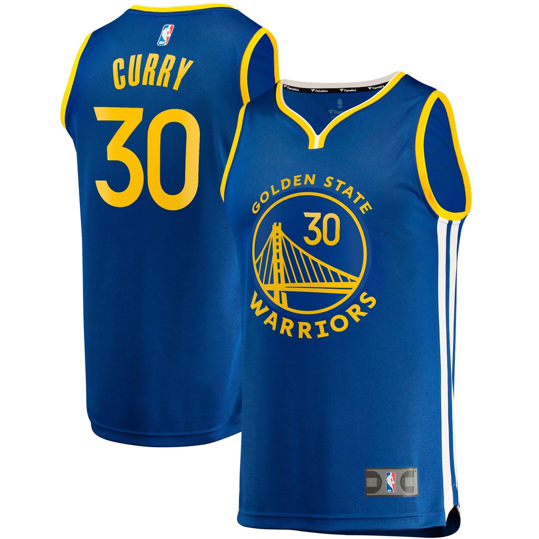 Stephen Curry Golden State Warriors Fanatics Big & Tall Fast Break Player Jersey - Royal - Icon Edition Official NBA Team Apparel Basketball Fan Gear