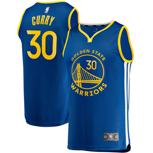 Stephen Curry Golden State Warriors Fanatics Big & Tall Fast Break Player Jersey - Royal - Icon Edition Official NBA Team Apparel Basketball Fan Gear