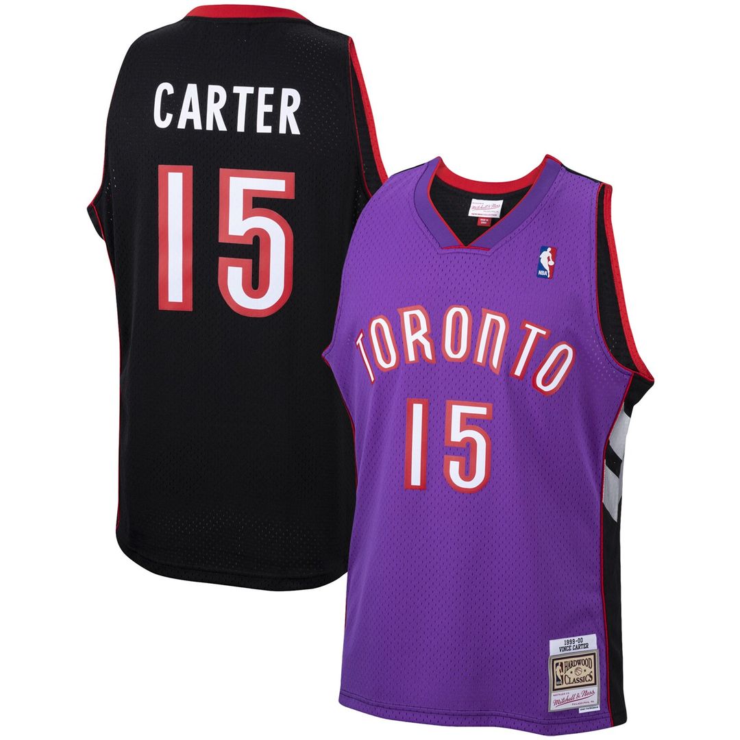 Vince Carter Toronto Raptors Mitchell & Ness 1999/00 Hardwood Classics Swingman Jersey - Purple Official NBA Team Apparel Basketball Fan Gear