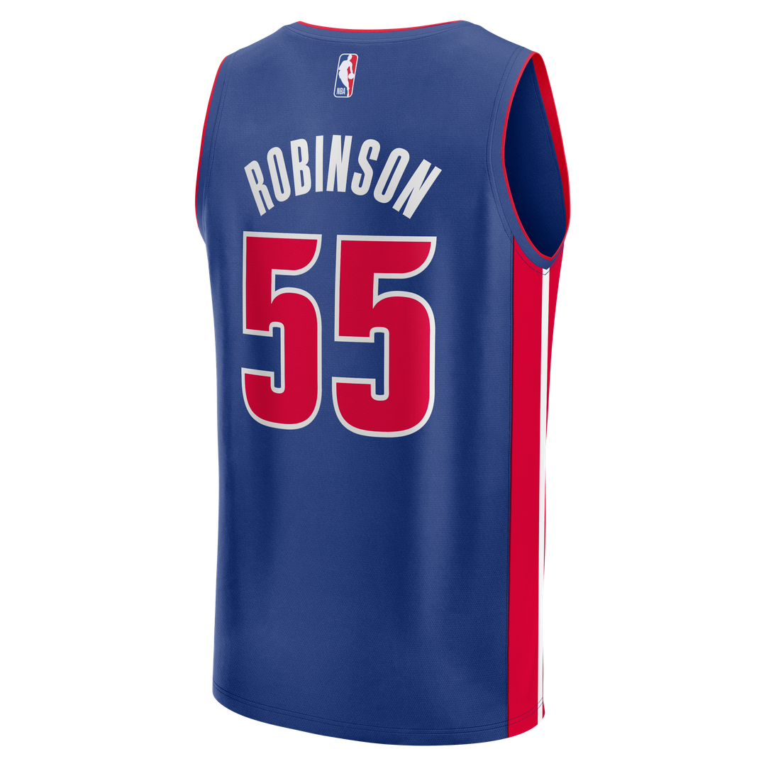 Duncan Robinson Detroit Pistons Fanatics Fast Break Jersey - Icon Edition - Blue Official NBA Team Apparel Basketball Fan Gear