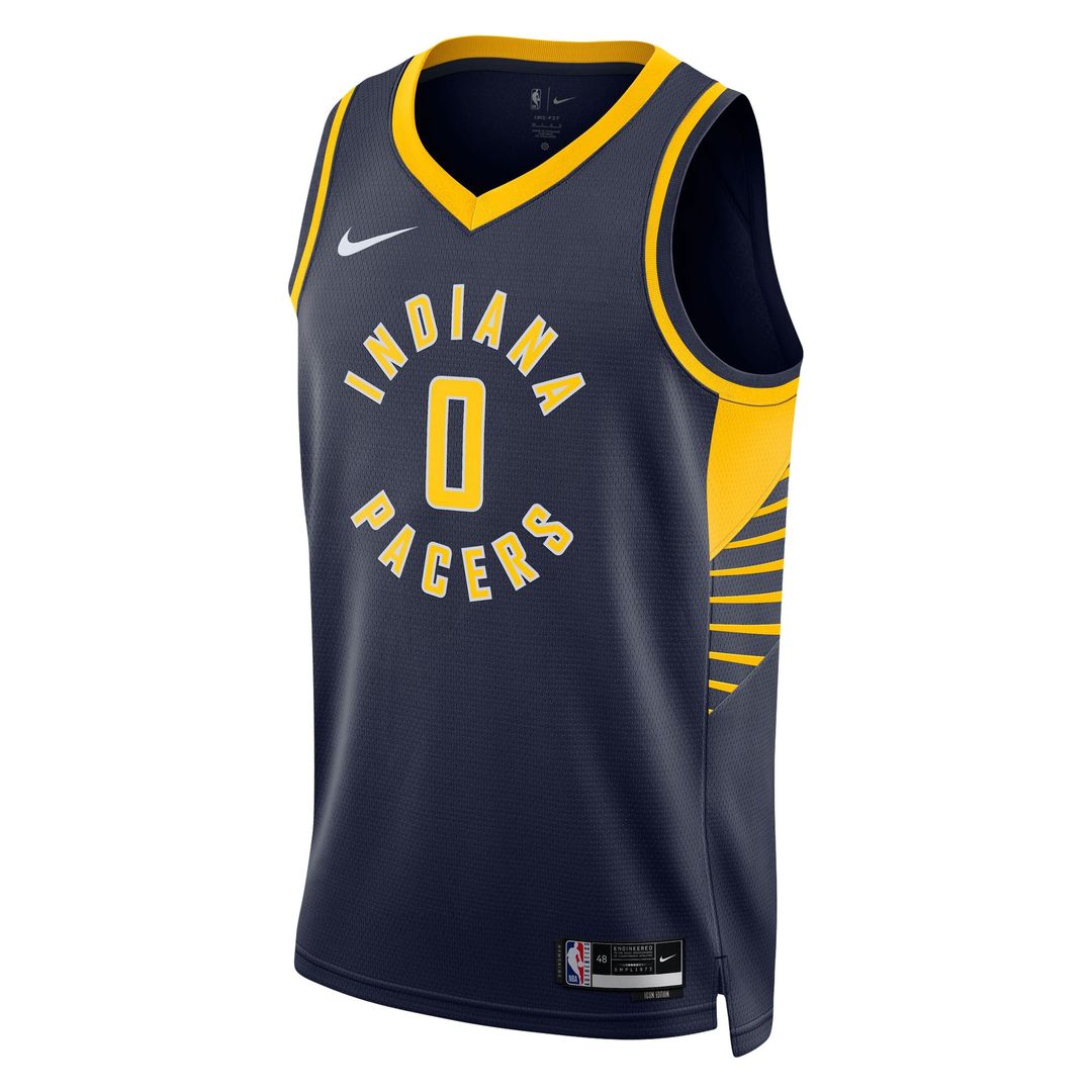 Tyrese Haliburton Indiana Pacers Nike Unisex Swingman Jersey - Icon Edition - Navy Official NBA Team Apparel Basketball Fan Gear
