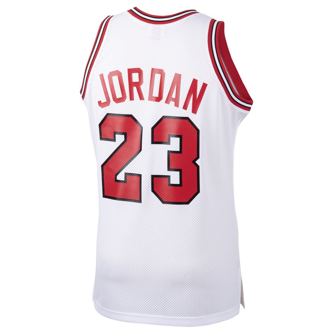 Michael Jordan Chicago Bulls Mitchell & Ness 1984/85 Hardwood Classics Rookie Authentic Jersey - White Official NBA Team Apparel Basketball Fan Gear