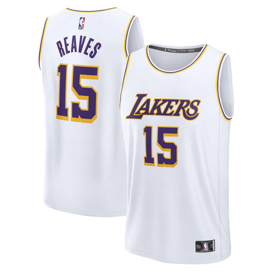 Austin Reaves Los Angeles Lakers Fanatics Fast Break Replica Player Jersey - Association Edition - White Official NBA Team Apparel Basketball Fan Gear