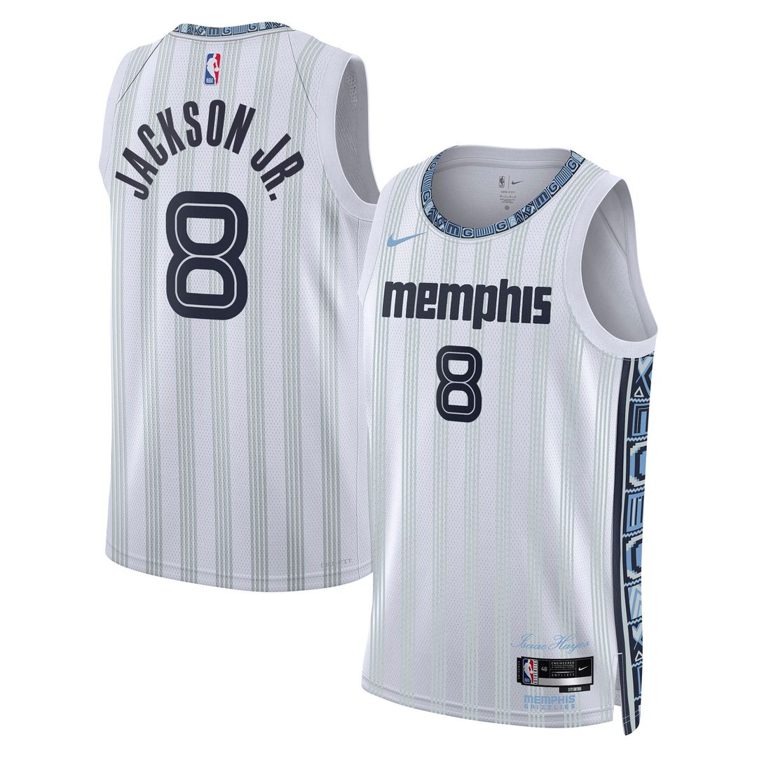 Jaren Jackson Jr. Memphis Grizzlies Nike Unisex 2025/26 Swingman Jersey - White - City Edition Official NBA Team Apparel Basketball Fan Gear