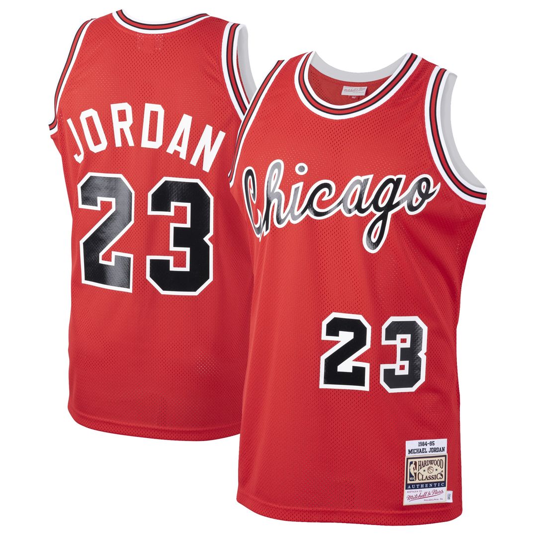 Michael Jordan Chicago Bulls Mitchell & Ness 1984/85 Hardwood Classics Rookie Authentic Jersey - Red Official NBA Team Apparel Basketball Fan Gear