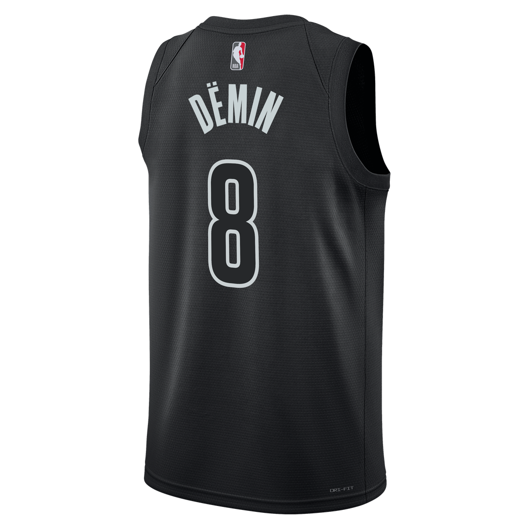 Egor Dëmin Brooklyn Nets Jordan Brand Unisex Swingman Jersey - Statement Edition - Black Official NBA Team Apparel Basketball Fan Gear