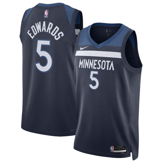 Anthony Edwards Minnesota Timberwolves Nike Unisex Swingman Jersey - Icon Edition - Navy Official NBA Team Apparel Basketball Fan Gear