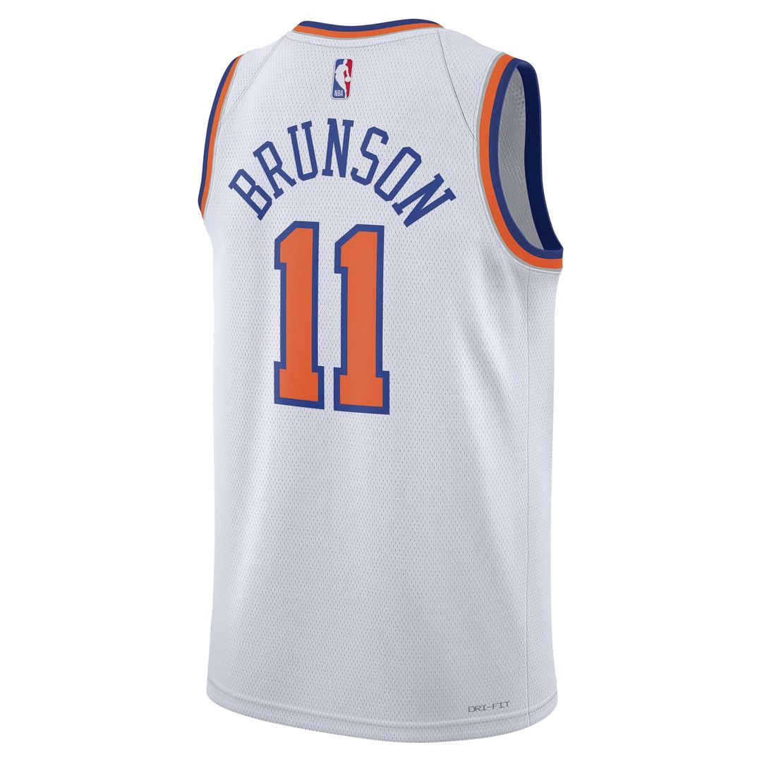 Jalen Brunson New York Knicks Nike Unisex Swingman Jersey - Association Edition - White Official NBA Team Apparel Basketball Fan Gear