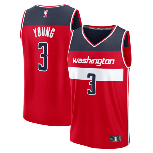 Trae Young Washington Wizards Fanatics Fast Break Jersey - Icon Edition - Red Official NBA Team Apparel Basketball Fan Gear