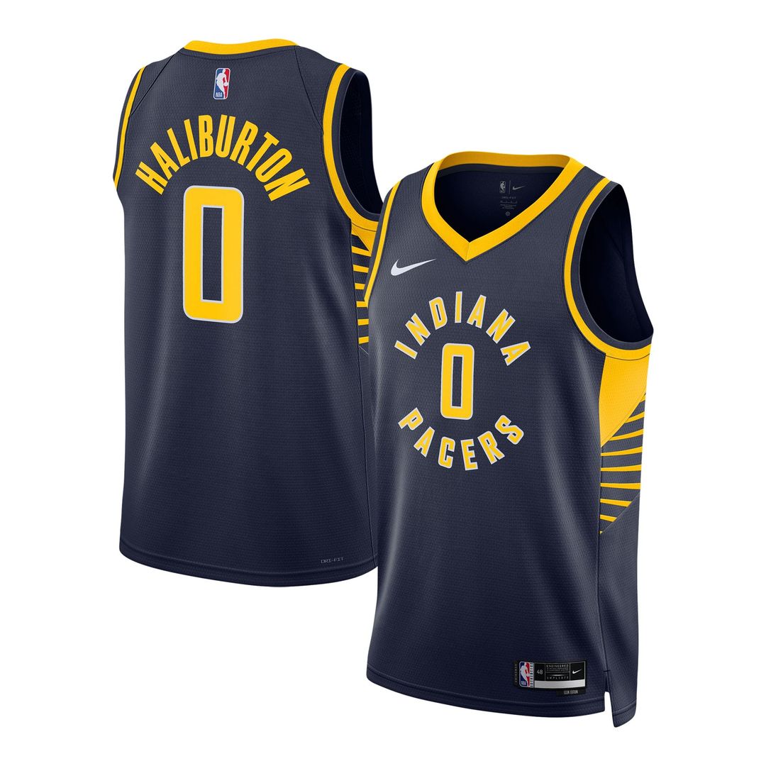 Tyrese Haliburton Indiana Pacers Nike Unisex Swingman Jersey - Icon Edition - Navy Official NBA Team Apparel Basketball Fan Gear