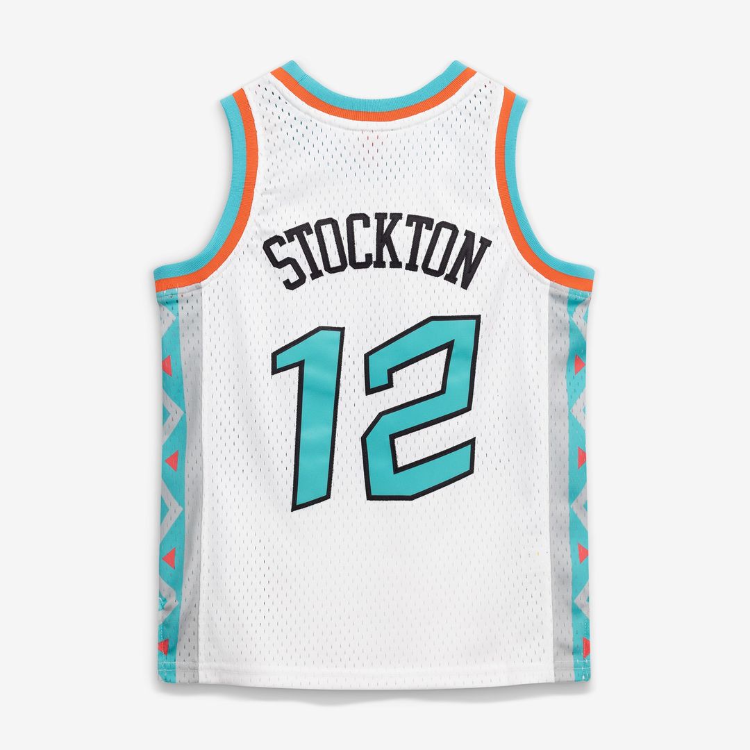 John Stockton 1996 NBA All-Star Game Mitchell & Ness Youth Hardwood Classics Swingman Jersey - White Official NBA Team Apparel Basketball Fan Gear