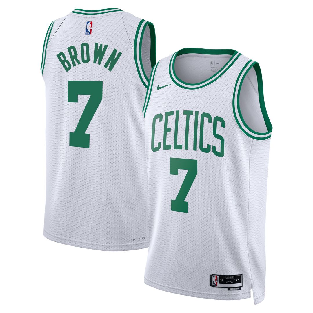 Jaylen Brown Boston Celtics Nike Unisex Swingman Jersey - Association Edition - White Official NBA Team Apparel Basketball Fan Gear