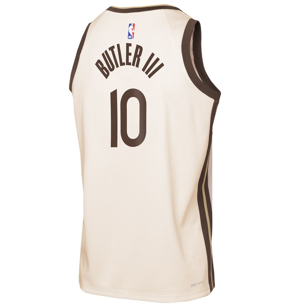 Jimmy Butler III Golden State Warriors Nike Youth 2025/26 City Edition Swingman Jersey - Tan Official NBA Team Apparel Basketball Fan Gear