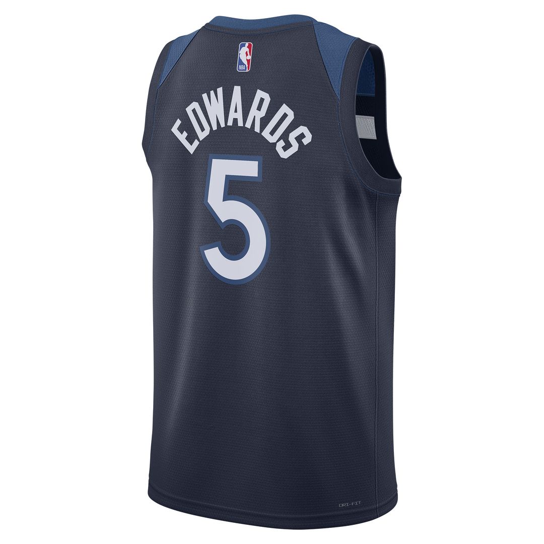 Anthony Edwards Minnesota Timberwolves Nike Unisex Swingman Jersey - Icon Edition - Navy Official NBA Team Apparel Basketball Fan Gear