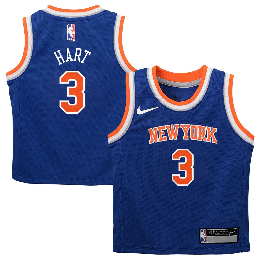 Josh Hart New York Knicks Nike Toddler Replica Swingman Jersey - Icon Edition - Blue Official NBA Team Apparel Basketball Fan Gear