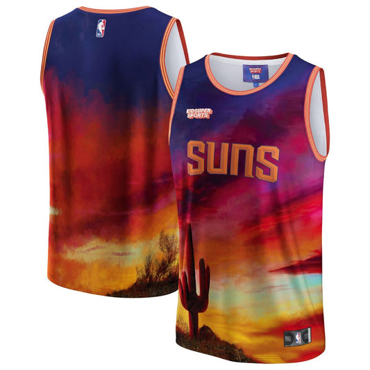 Phoenix Suns NBA & KidSuper Studios by Fanatics Unisex Hometown Jersey - Red Official NBA Team Apparel Basketball Fan Gear