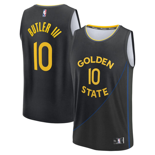 Jimmy Butler III Golden State Warriors Fanatics Fast Break Replica Player Jersey - Statement Edition - Black Official NBA Team Apparel Basketball Fan