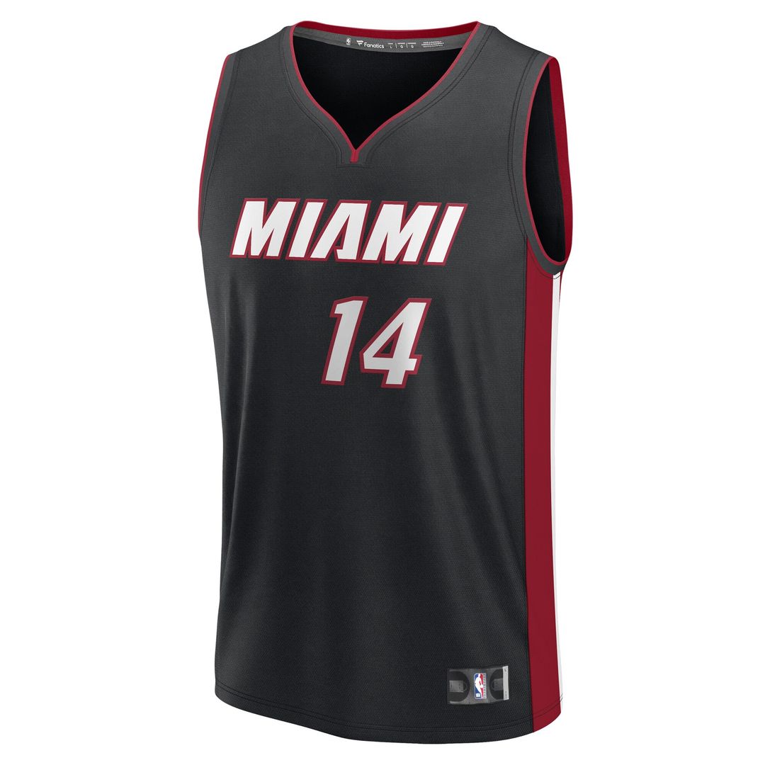 Tyler Herro Miami Heat Fanatics Youth Fast Break Replica Player Jersey - Black - Icon Edition Official NBA Team Apparel Basketball Fan Gear