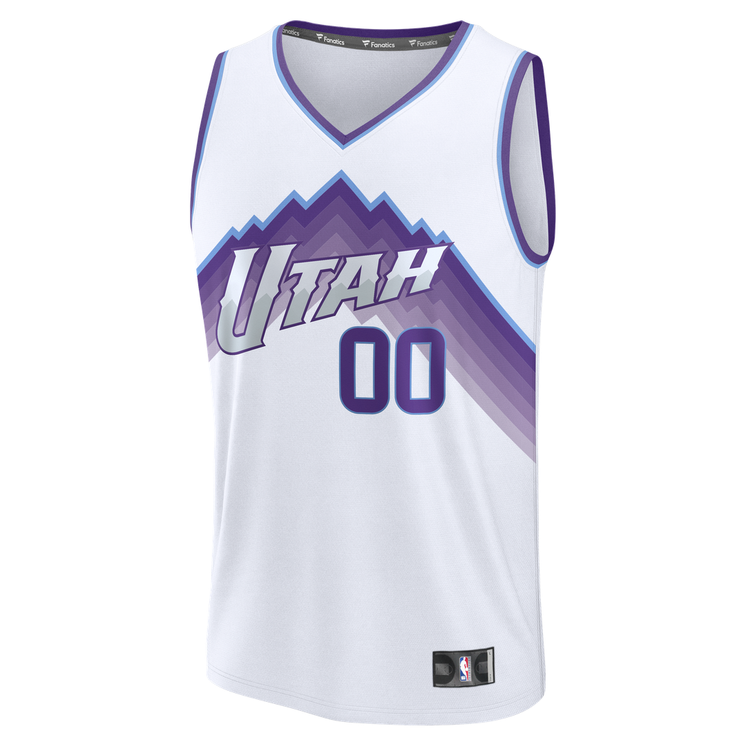 Utah Jazz Fanatics Fast Break Replica Custom Jersey - Purple - Icon Edition Official NBA Team Apparel Basketball Fan Gear