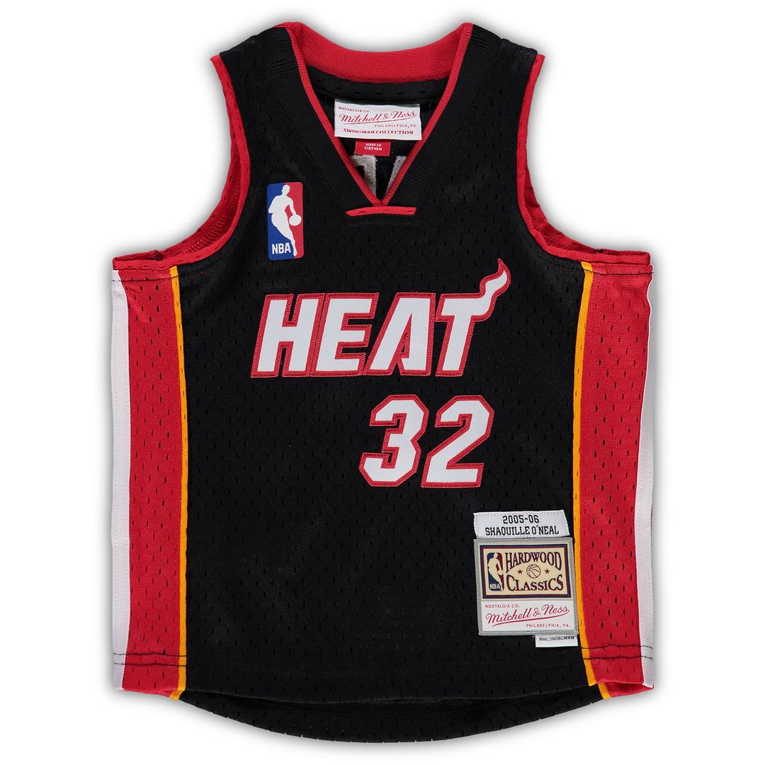 Shaquille O'Neal Miami Heat Mitchell & Ness Infant 2005/06 Hardwood Classics Retired Player Jersey - Black Official NBA Team Apparel Basketball Fan Ge