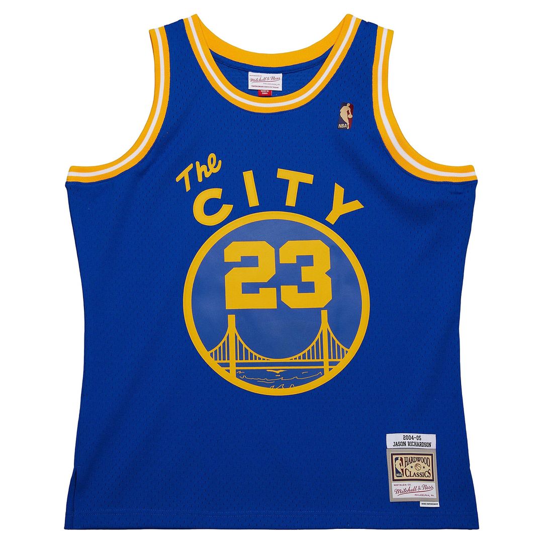 Jason Richardson Golden State Warriors Mitchell & Ness 2004/05 Hardwood Classics Swingman Jersey - Royal Official NBA Team Apparel Basketball Fan Gear