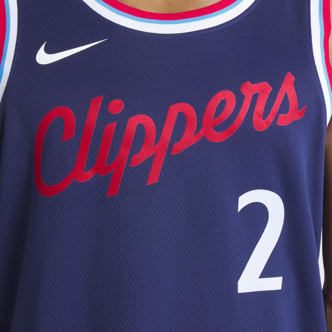 Kawhi Leonard LA Clippers Nike Unisex 2024/25 Swingman Jersey - Navy - Icon Edition Official NBA Team Apparel Basketball Fan Gear