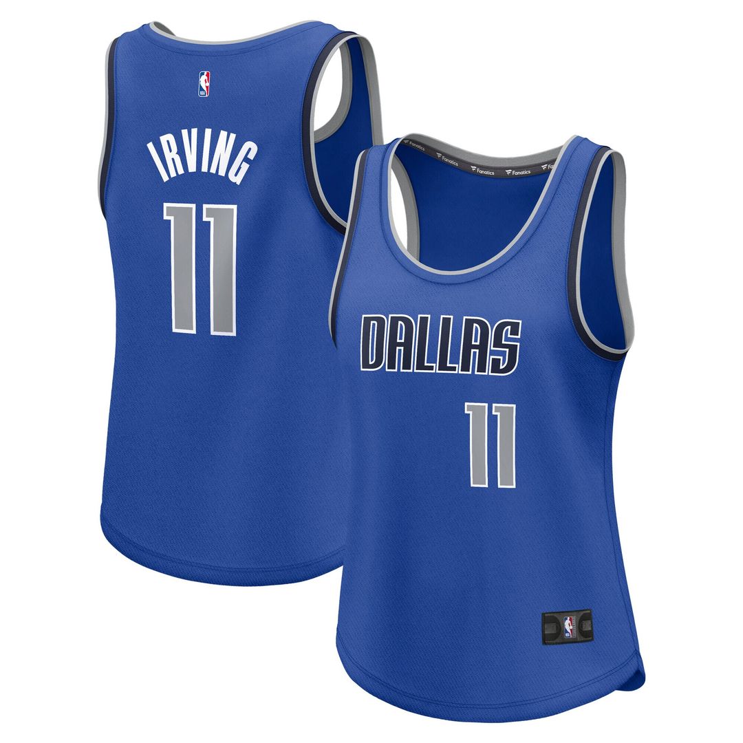 Kyrie Irving Dallas Mavericks Fanatics Women's Fast Break Player Jersey - Icon Edition - Blue Official NBA Team Apparel Basketball Fan Gear