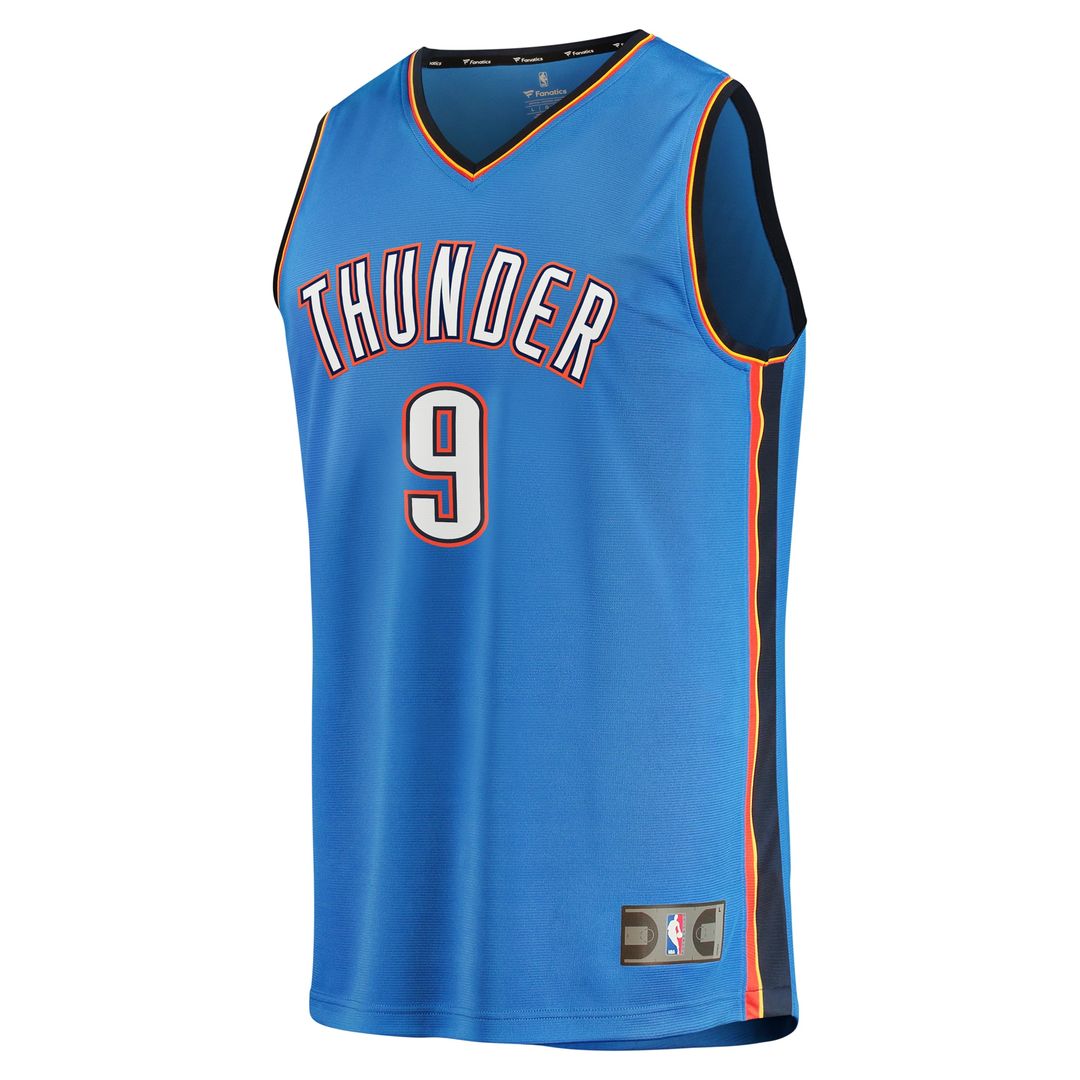 Alex Caruso Oklahoma City Thunder Fanatics Fast Break Replica Player Jersey - Icon Edition - Blue Official NBA Team Apparel Basketball Fan Gear