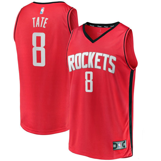 Jae'Sean Tate Houston Rockets Fanatics Fast Break Replica Jersey - Icon Edition - Red Official NBA Team Apparel Basketball Fan Gear