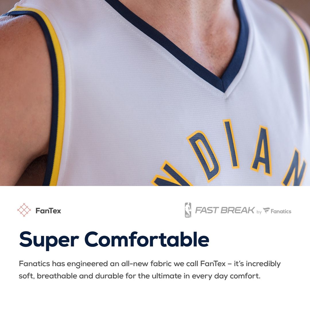 Indiana Pacers Fanatics Women's Fast Break Custom Jersey Navy - Icon Edition Official NBA Team Apparel Basketball Fan Gear