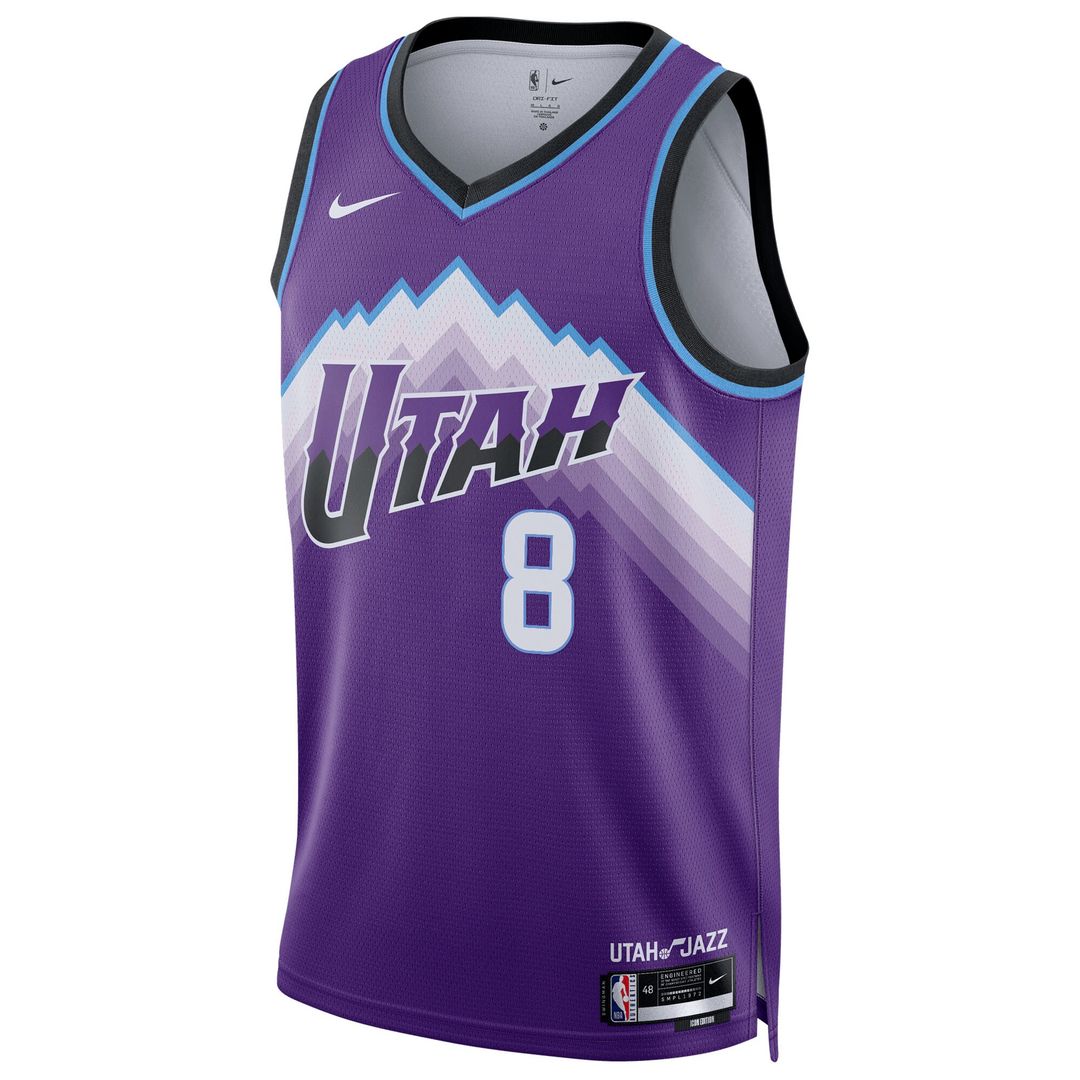Isaiah Collier Utah Jazz Nike Unisex Swingman Jersey - Icon Edition - Purple Official NBA Team Apparel Basketball Fan Gear