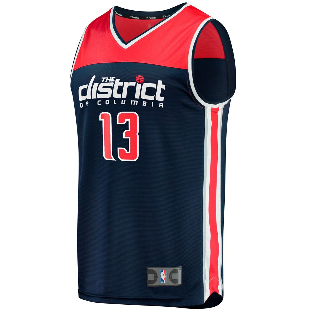 Jordan Poole Washington Wizards Fanatics Youth Fast Break Player Jersey - Statement Edition - Navy Official NBA Team Apparel Basketball Fan Gear