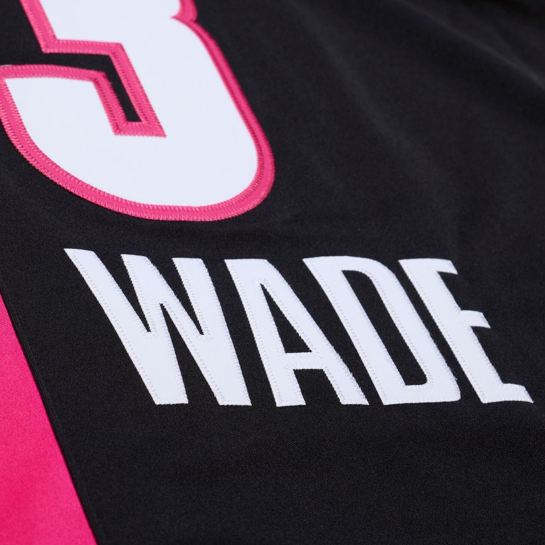 Dwyane Wade Miami Heat Mitchell & Ness 2005-06 Hardwood Classics Authentic Jersey - Black Official NBA Team Apparel Basketball Fan Gear