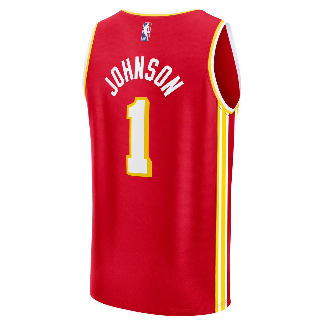 Jalen Johnson Atlanta Hawks Fanatics Youth Fast Break Jersey - Icon Edition - Red Official NBA Team Apparel Basketball Fan Gear